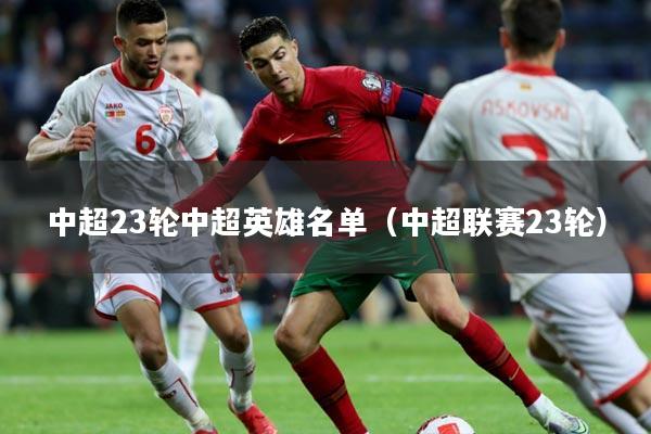 中超23轮中超英雄名单（中超联赛23轮）